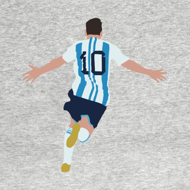 Lionel Messi minimalist illustration by maoudraw